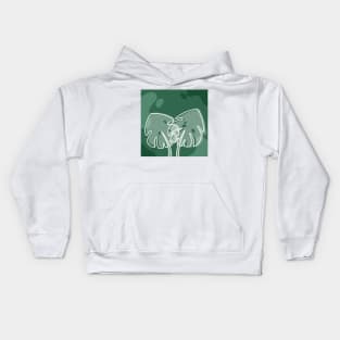 Monstera Plant Kids Hoodie